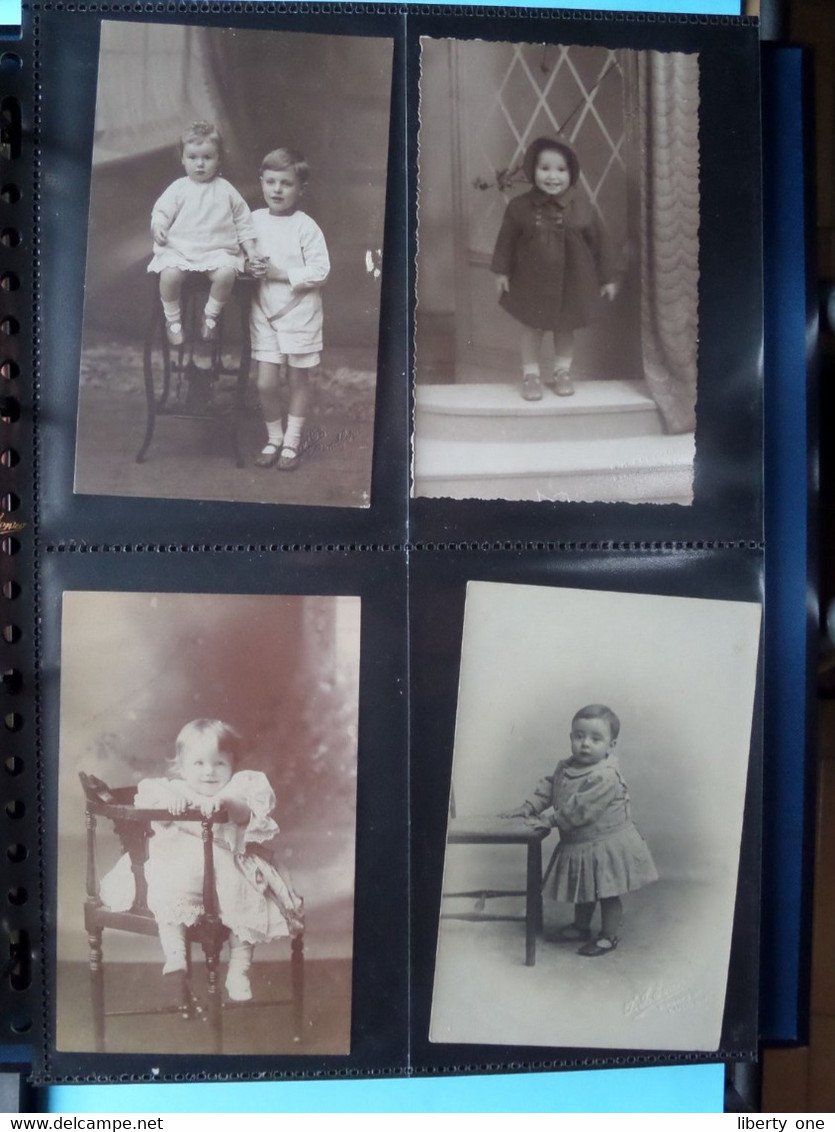 CHILDREN - des ENFANTS - KINDEREN - NINOS - BAMBINI / 1 LOT van 176 foto's ( zie scans ) Carte Photo !