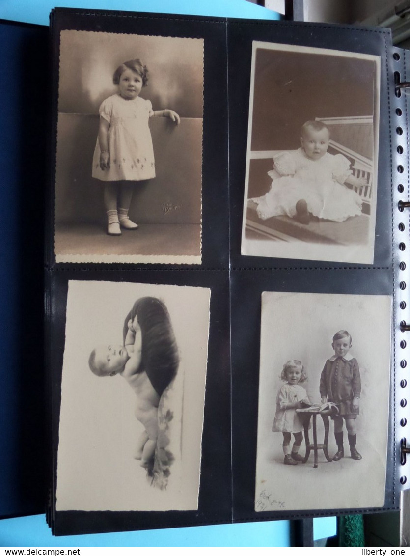 CHILDREN - des ENFANTS - KINDEREN - NINOS - BAMBINI / 1 LOT van 176 foto's ( zie scans ) Carte Photo !