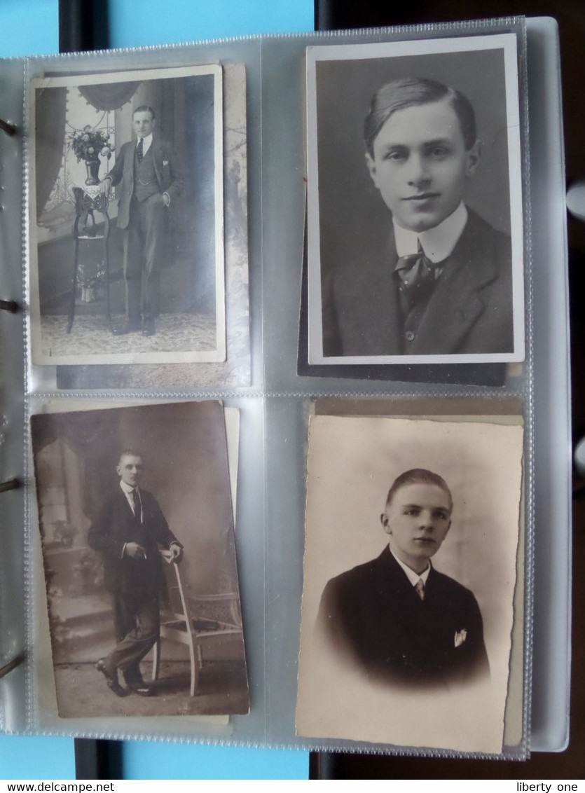 MAN - HOMME - MÄNNER - HOMBRE - UOMO / 1 LOT van 124 foto's ( zie scans ) Carte Photo !