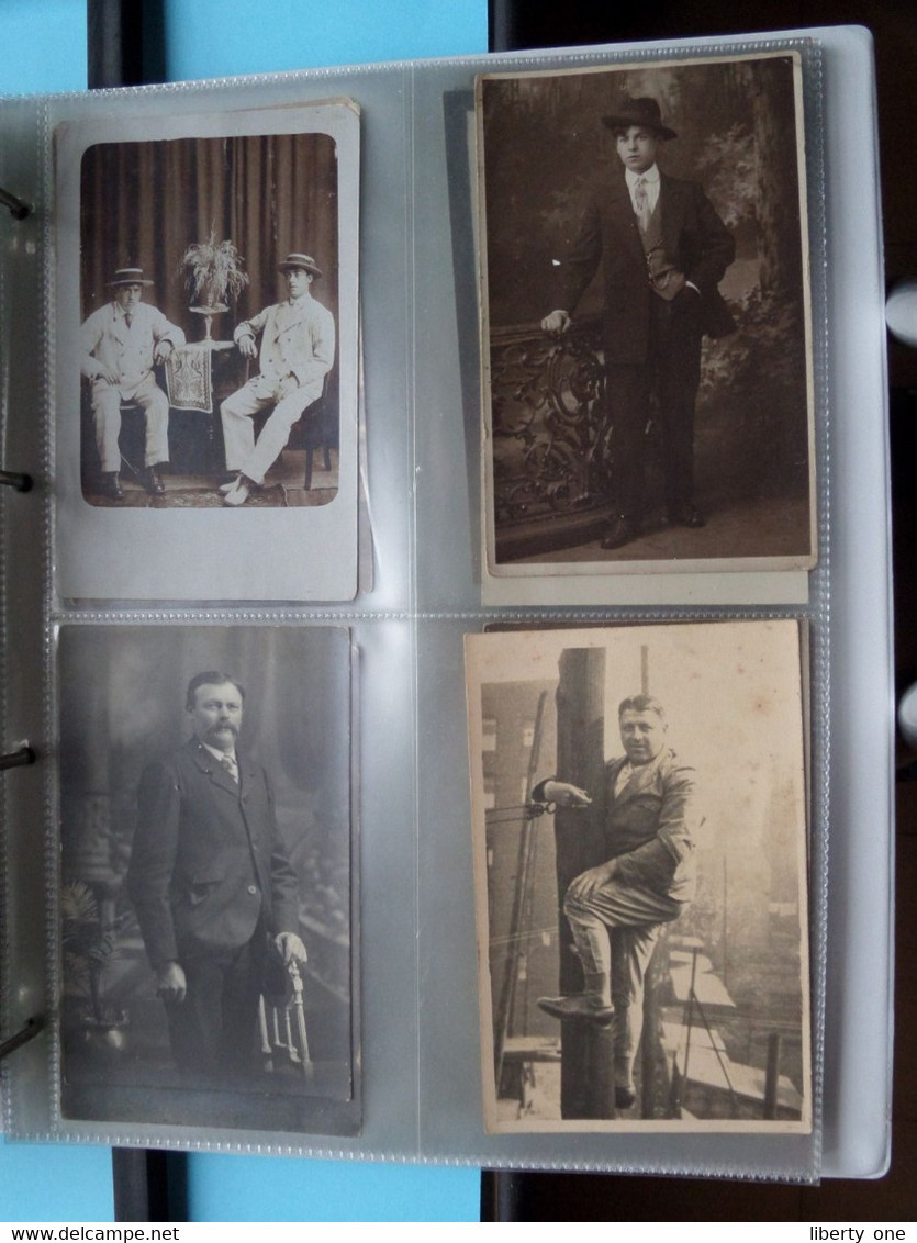 MAN - HOMME - MÄNNER - HOMBRE - UOMO / 1 LOT van 124 foto's ( zie scans ) Carte Photo !