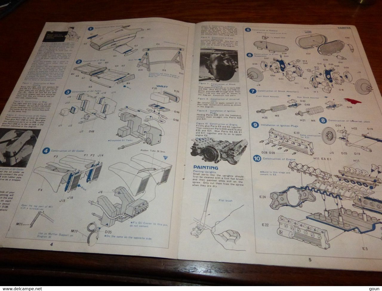 Manuel Tamiya Montage Modélisme Ferrari 312B  1:12 Th. Scale 16 Pages - Other & Unclassified