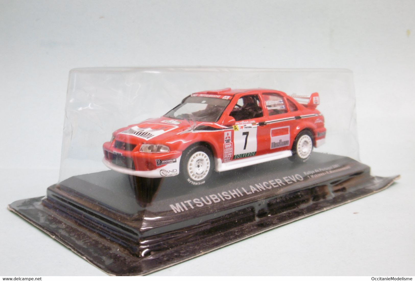 Altaya / Ixo - MITSUBISHI LANCER EVO Rallye Du Portugal 2001 T. Mäkinen - R. Mannisenmäki Neuf 1/43 - Rally