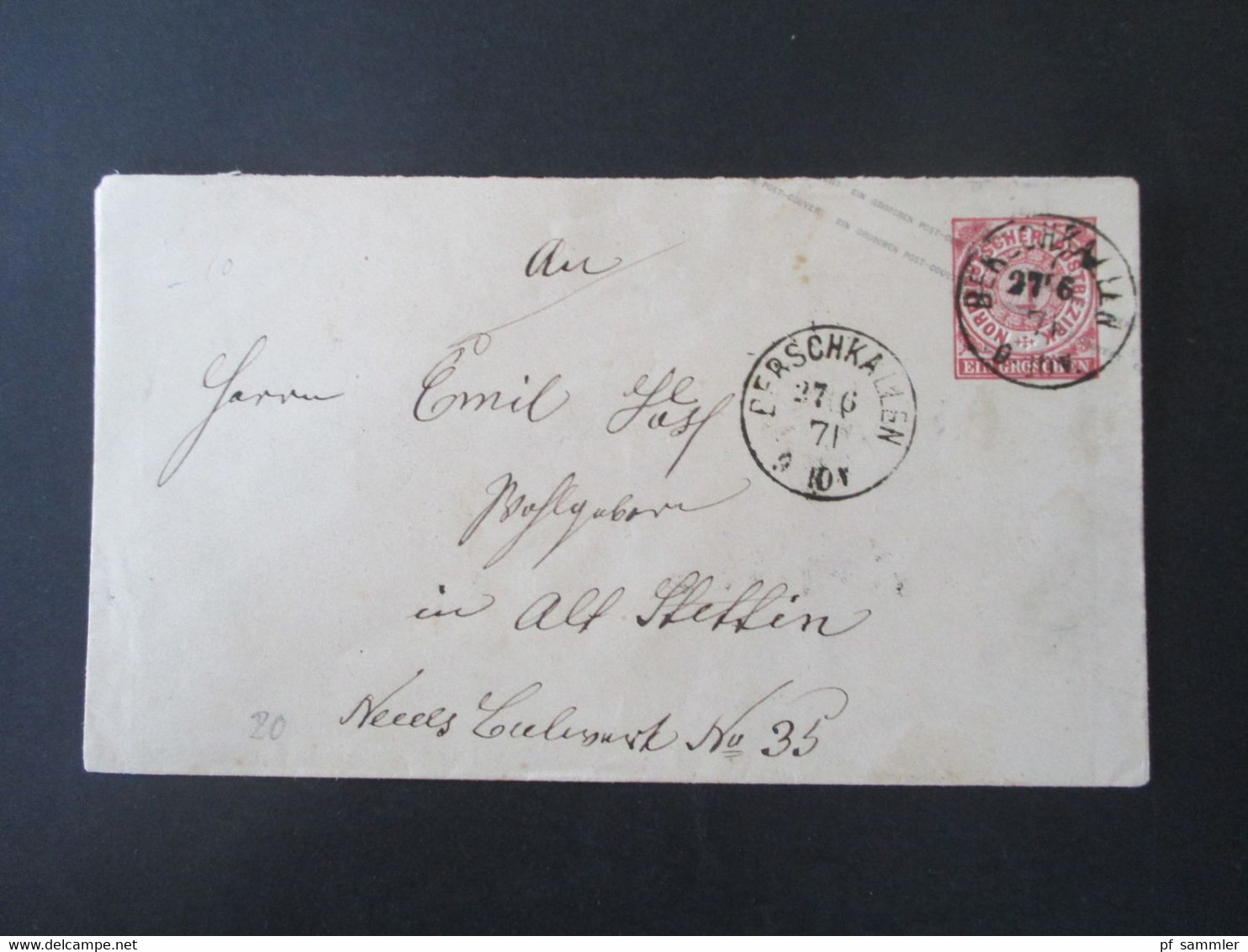 NDP 1868 / 71 21 Belege / GA Umschläge + 1 VS einige Ostpreussen Stempel Posen teilweise signatur Flemming