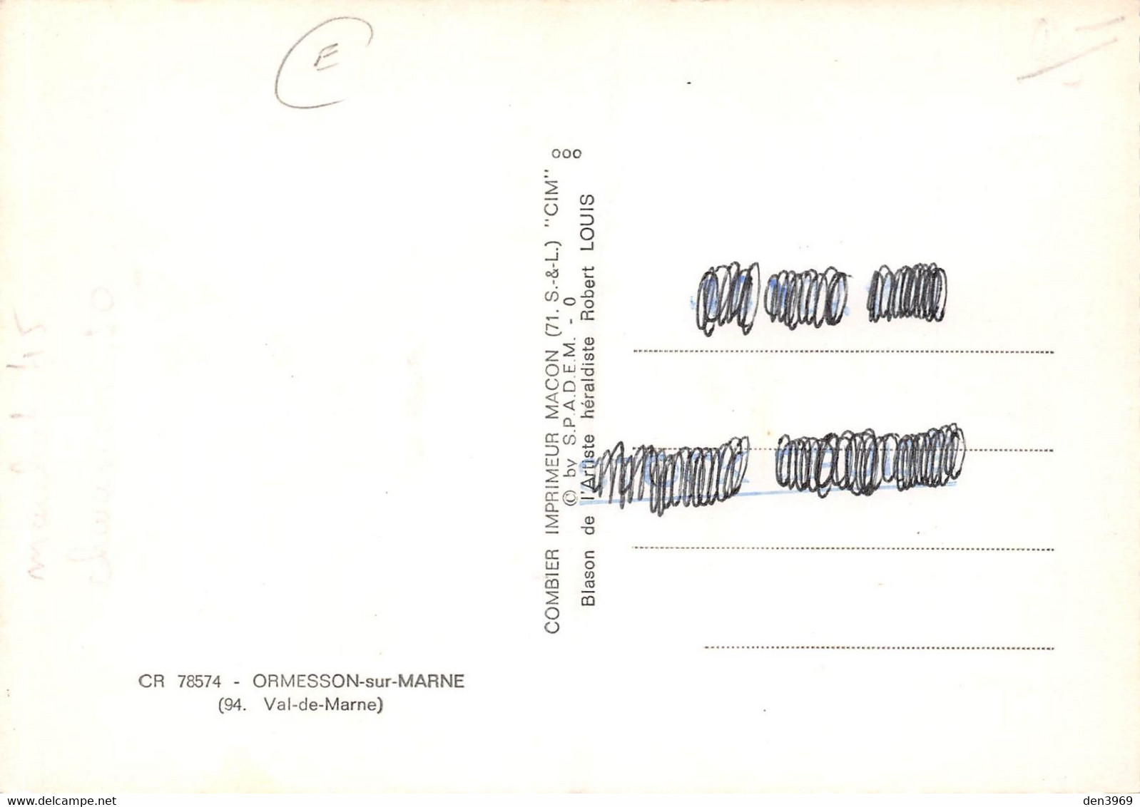 ORMESSON-sur-MARNE - Groupe Scolaire Jules Ferry - Mairie - Poste - Château - Bords De Marne - Blason Robert Louis - Ormesson Sur Marne