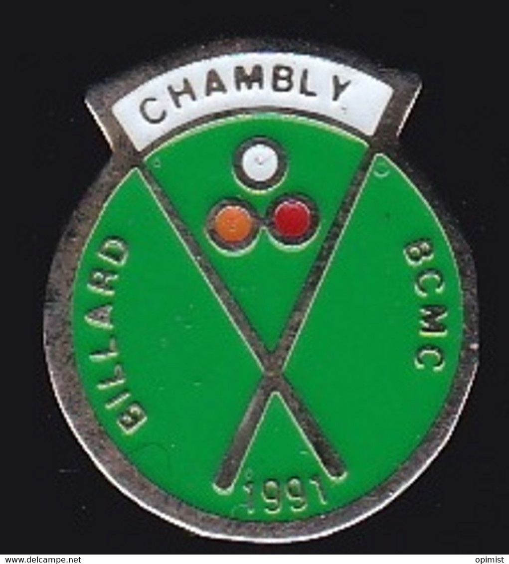 68365-  Pin's.Le Billard Club Municipal De Chambly .BCMC - Billiards