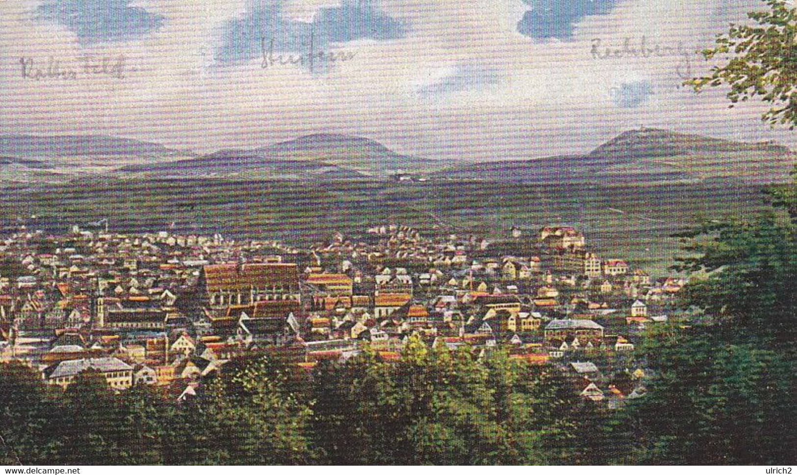 AK Schwäbisch Gmünd - Panorama - WIRO Künstler-Karte - 1926 (52783) - Schwaebisch Gmünd