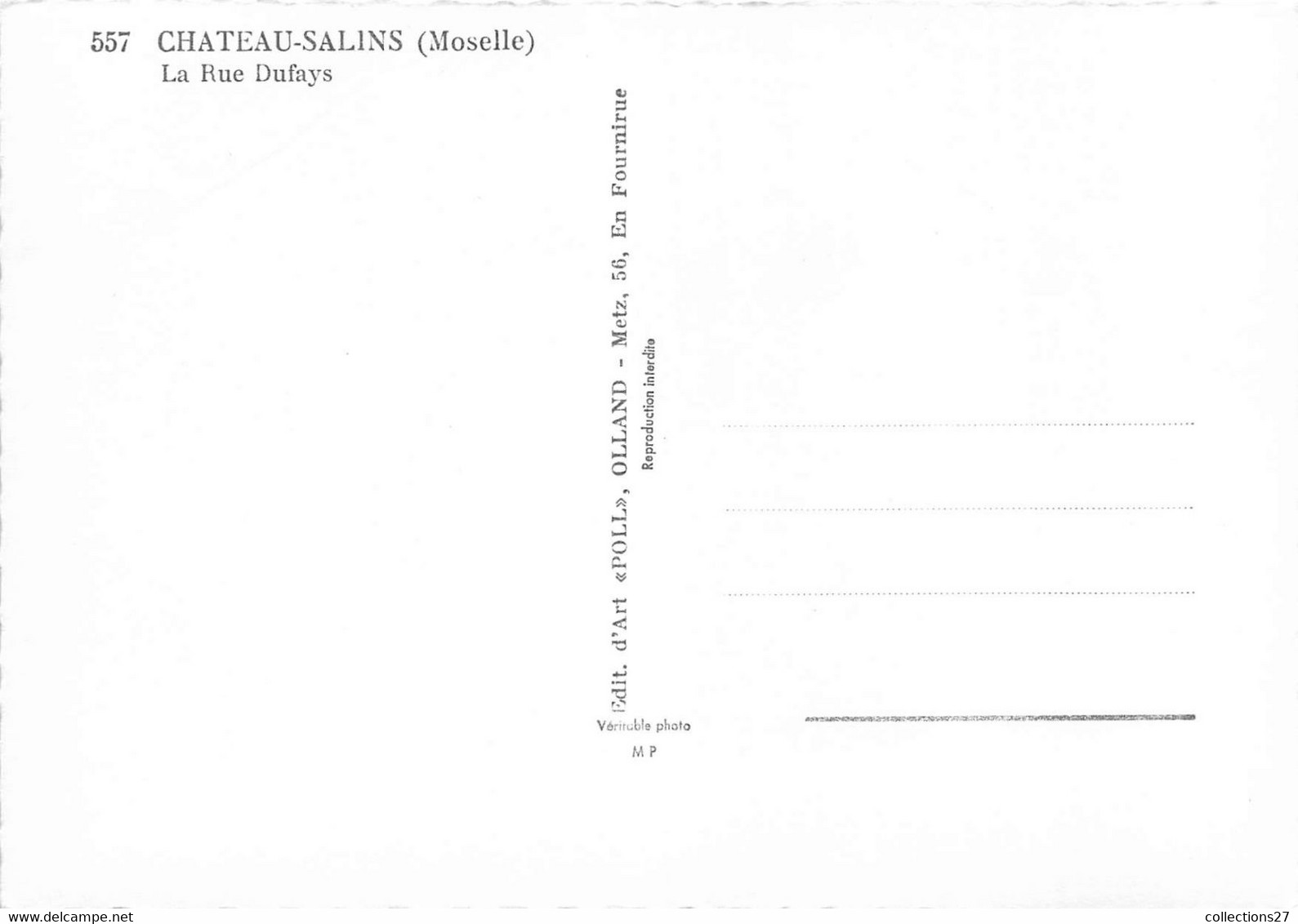 57-CHATEAU-SALINS- LA RUE DUFAYS - Chateau Salins