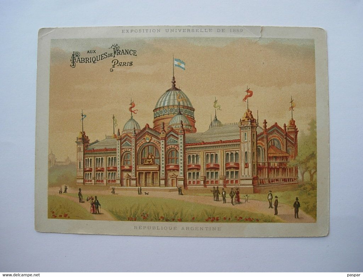 Calendrier 1890 - Aux Fabriques De France - Exposition Universelle De 1890 - République Argentine - Small : ...-1900