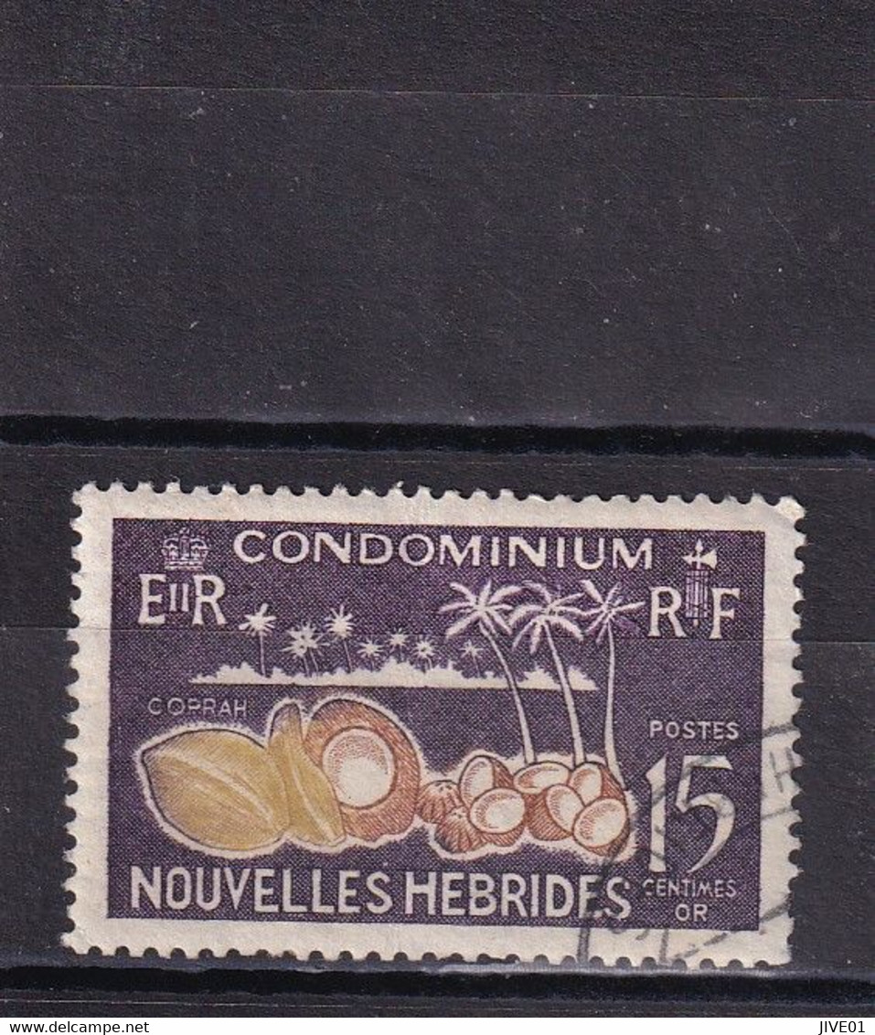 NOUVELLES HEBRIDES  LEGENDE R/F 1963 OBLIT. :  Y/T N° 203 Arbres - Oblitérés