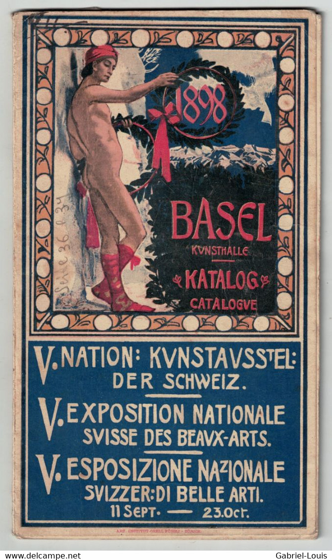 Basel Kunsthalle Katalog Der Schweiz 1898 - Bâle Exposition Nationale Suisse Des Beaux Arts - Kunstführer