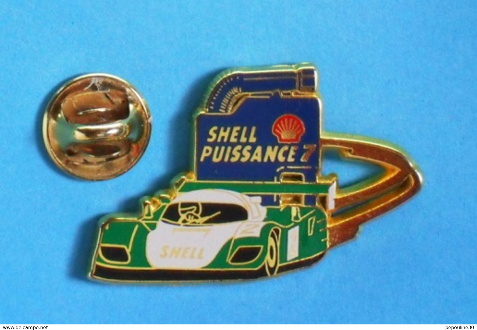 1 PIN'S //  ** PORSCHE PROTO / 24H DU MANS / SHELL PUISSANCE 7 ** . (Arthus Bertrand Paris)