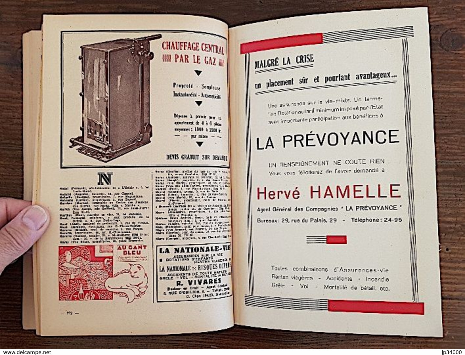 MONTPELLIER ADRESSES 1934 (9 eme édition) Languedoc, occitanie, Montpellier)TBE