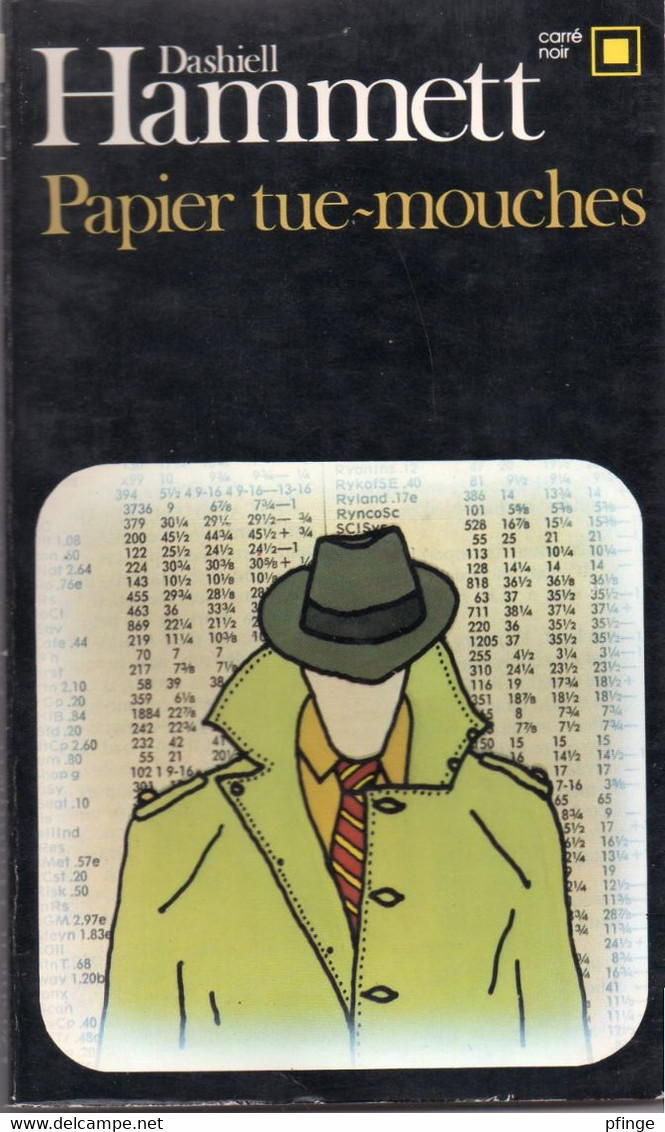 Papier Tue-mouches Par Dashiell Hammett - Carré Noir N°343 - NRF Gallimard