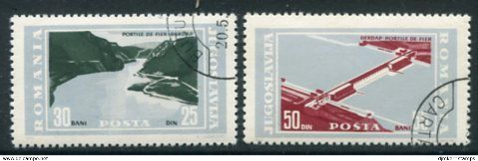 ROMANIA 1965 Djerdap Dam Used.  Michel 2403-04 - Gebraucht