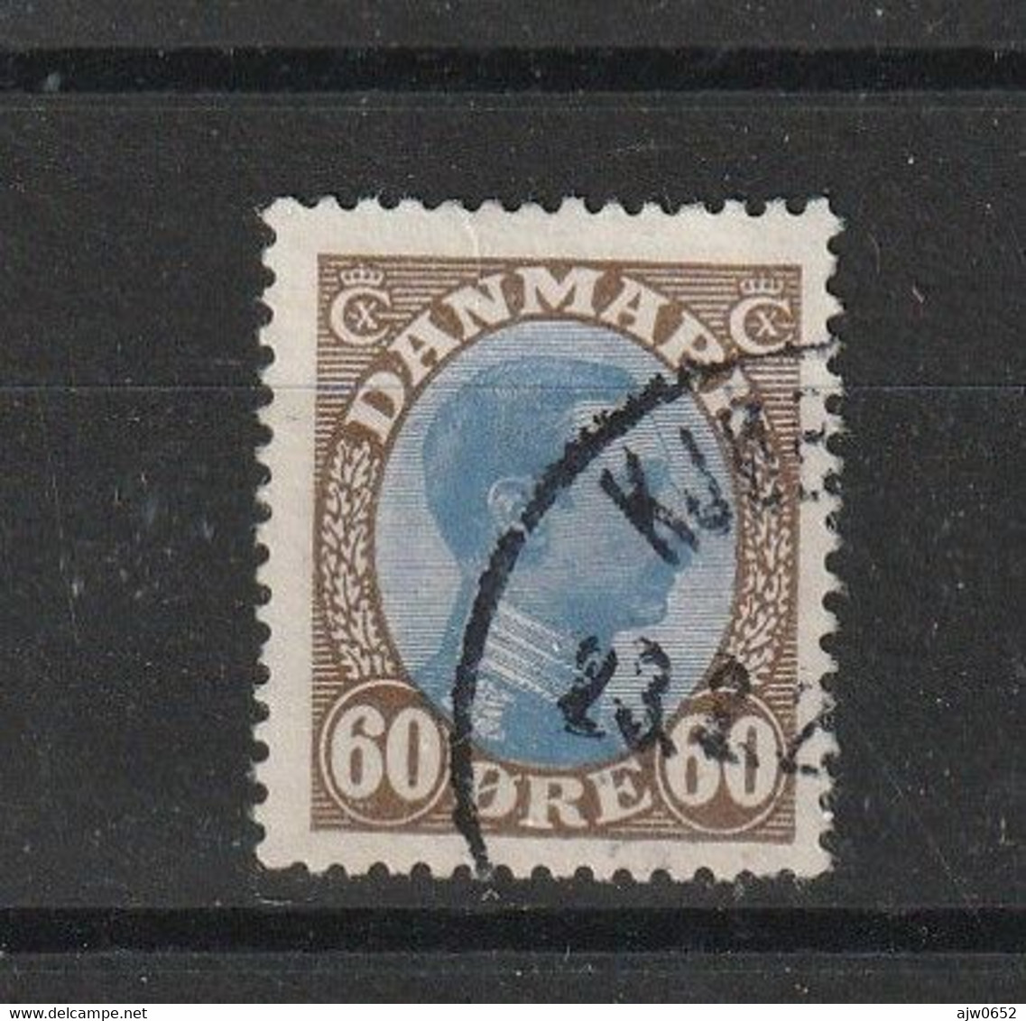 1921 CHRISTIAN X 60 ORE ULTRAMARINE & BROWN FINE USED - Autres & Non Classés