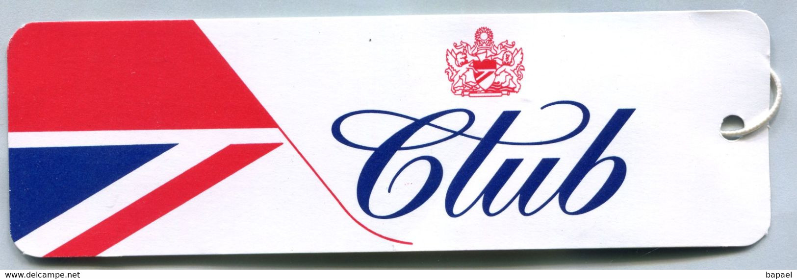 Étiquette De Bagages - British Airways - Club (Cabin Baggage) (Recto-Verso) - Baggage Labels & Tags