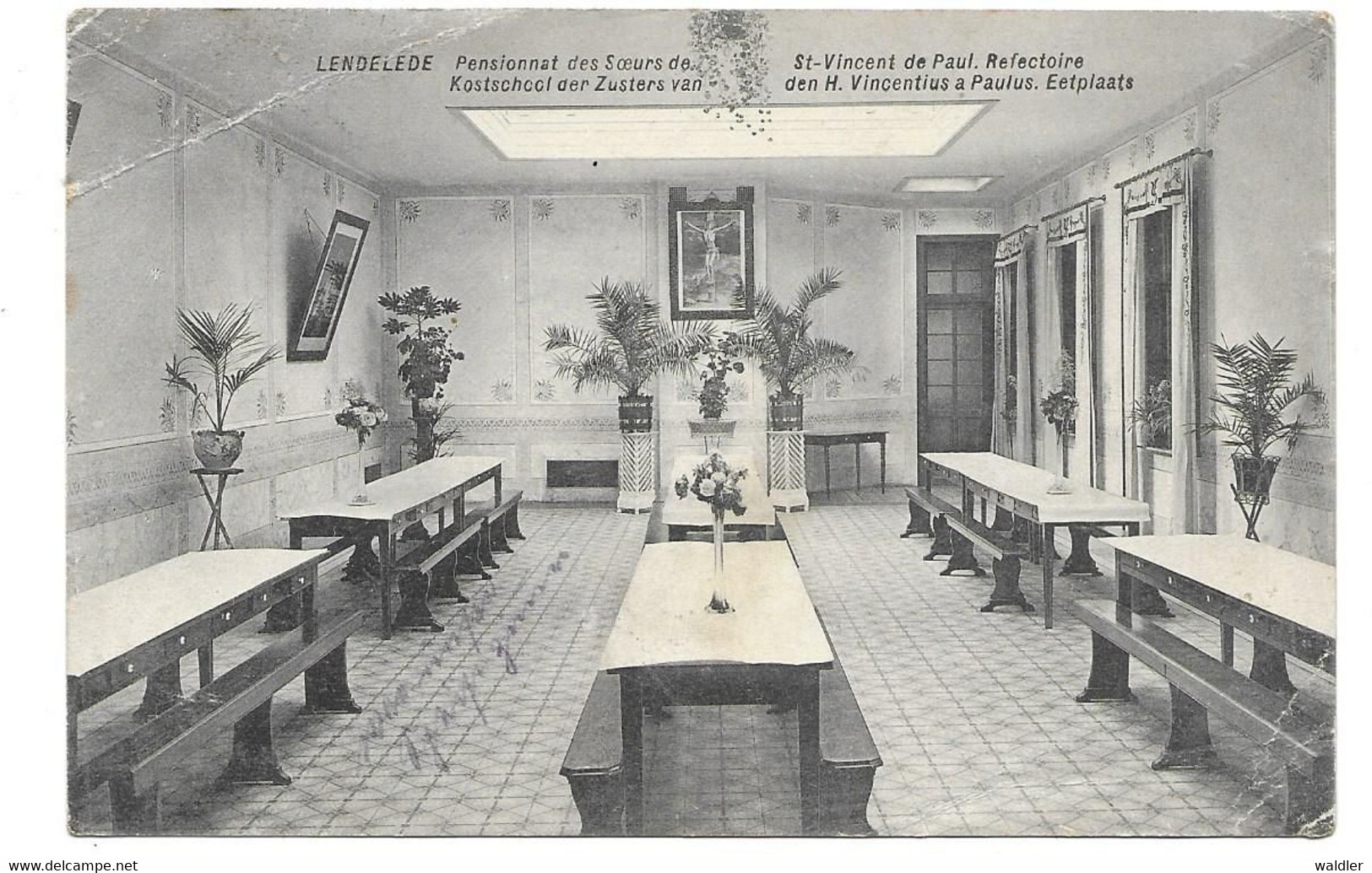 8860  LENDELEDE, PENSIONAT DES SOEURS DE ST. VINCENT DE PAUL  1916  (FELDPOSTSTEMPEL) - Lendelede