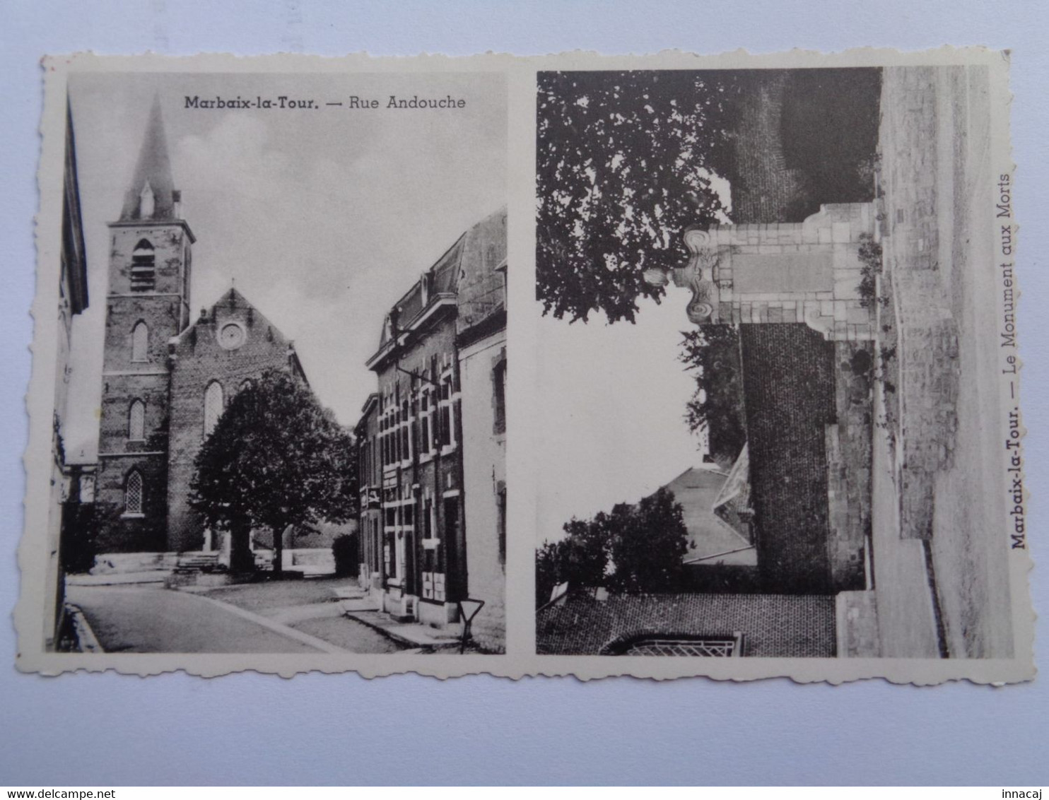 87-11-32.           MARBAIX-LA-TOUR     Rue Andouche  -  Le Monument Aux Morts. - Ham-sur-Heure-Nalinnes