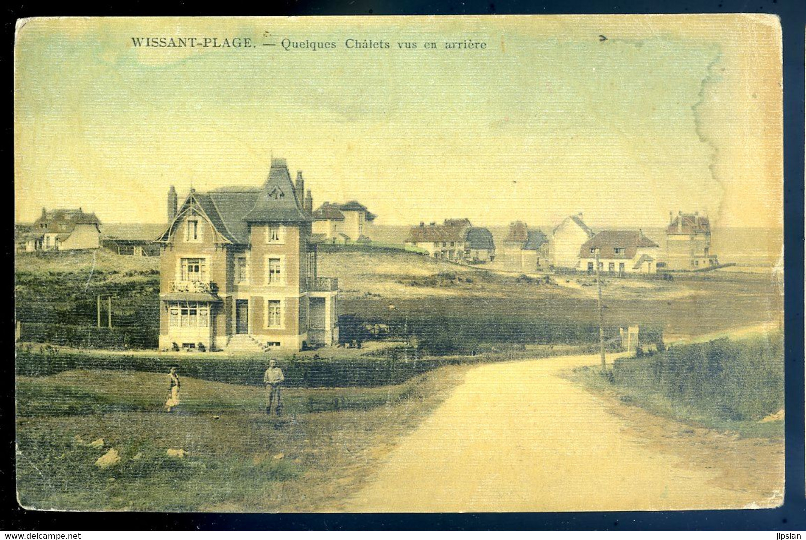 Cpa Du 62 Wissant Plage - Quelques Chalets Vus En Arrière     AVR20-47 - Wissant