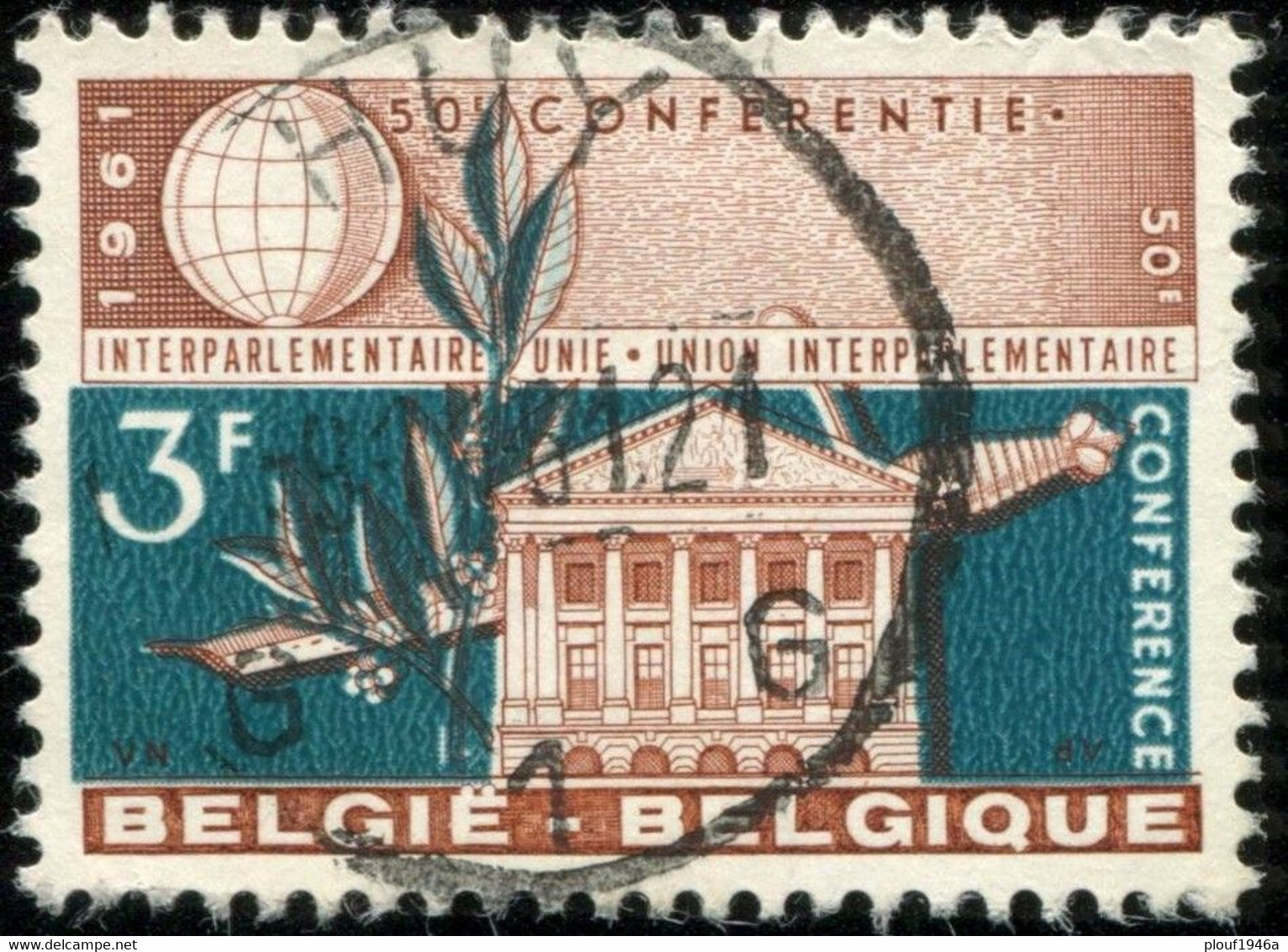 COB 1191-V  1 (o) Décalage De La Couleur Verte - 1961-1990