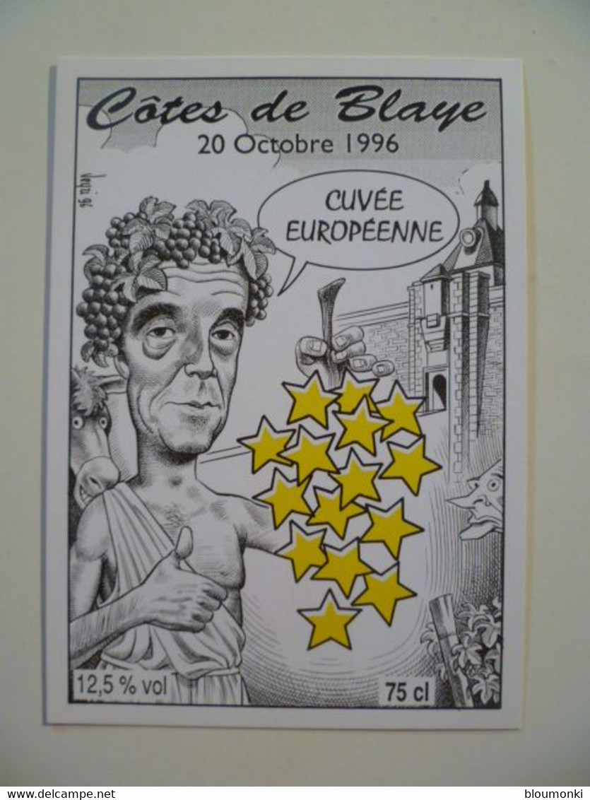 Carte Postale Illustrateur Bernard VEYRI / Dessin Unique Dédicace Ch Lejeal / Salon De Blaye Carte Pirate 1996 Juppé - Veyri, Bernard