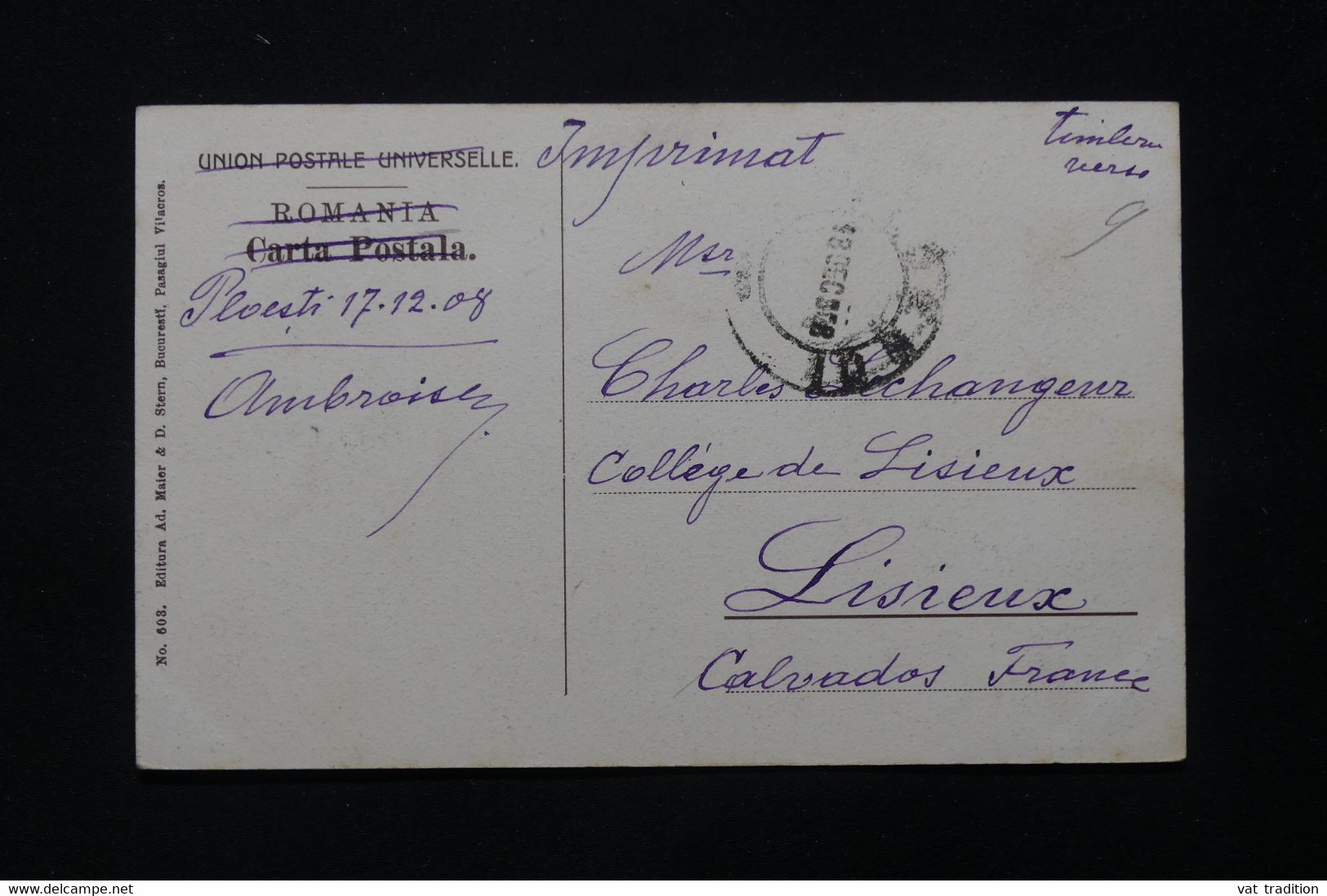 ROUMANIE - Affranchissement De Ploesti Sur Carte Postale ( Bucarest - Grand Hôtel ) En 1908 Pour La France - L 78905 - Storia Postale
