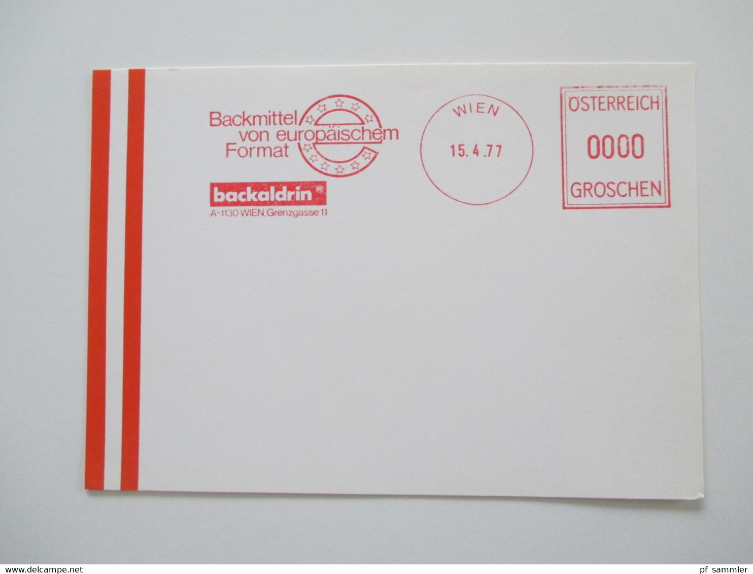 Österreich 1976 - 78 Freistempel mit Wert 0000 Groschen insgesamt 29 Stempelbelege / Blanko Karten alles verschiedene St