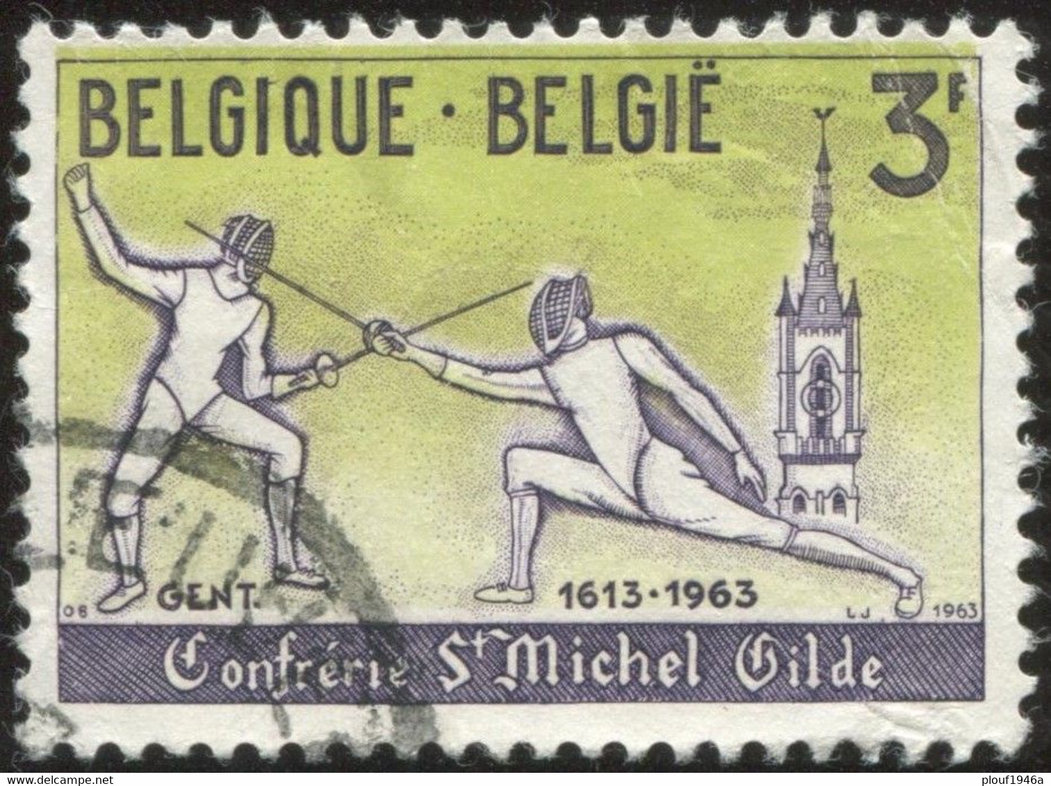 COB 1247-V  3 (o) Décalage De La Couleur - 1961-1990