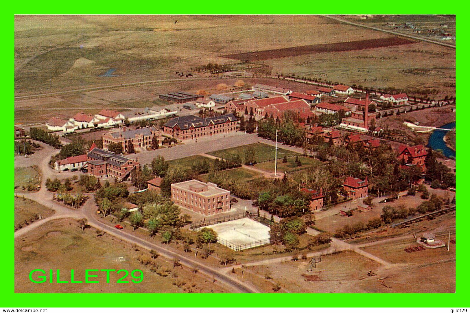 REGINA, SASKATCHEWAN - AERIAL VIEW OF THE ROYAL CANADIAN MOUNTED POLICE BARRACKS -  WESTERN SMALLWARE - Regina