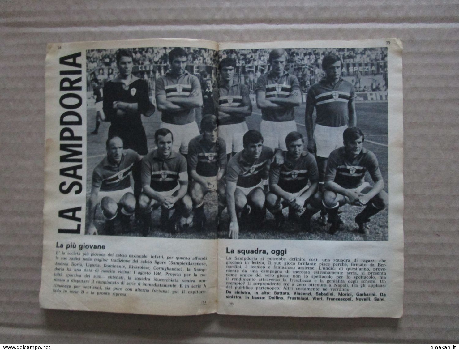 # IL MONELLO N 47  / 1968 ARTICOLO SAMPDORIA - Primeras Ediciones