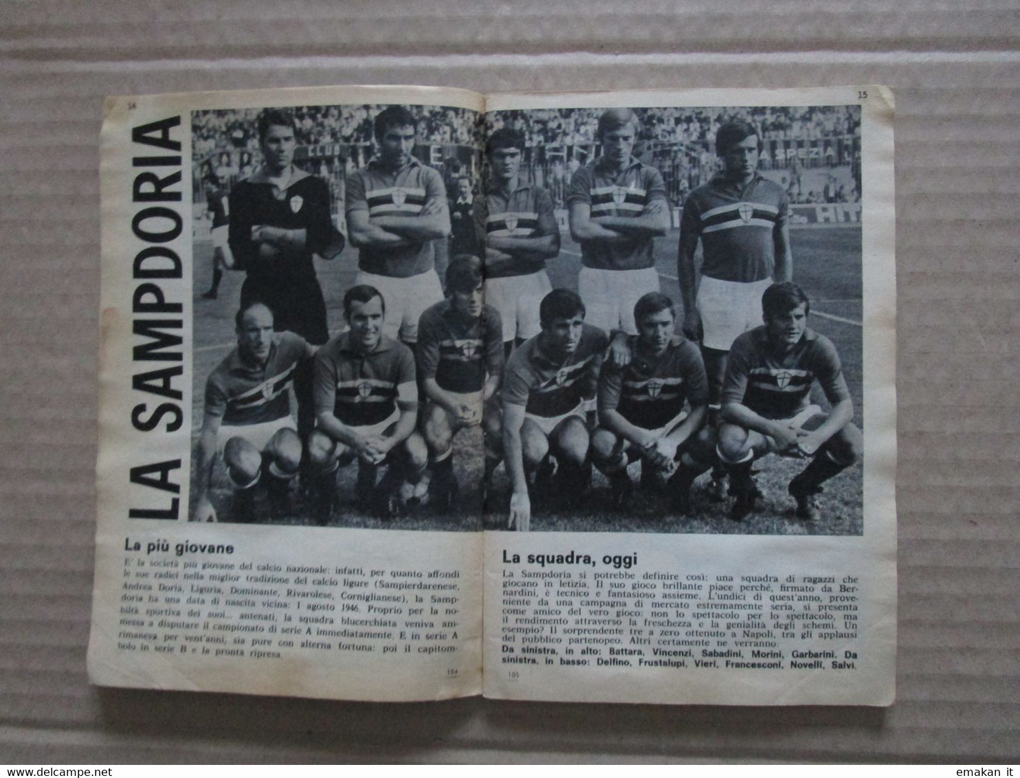 # IL MONELLO N 47  / 1968 ARTICOLO SAMPDORIA - Prime Edizioni