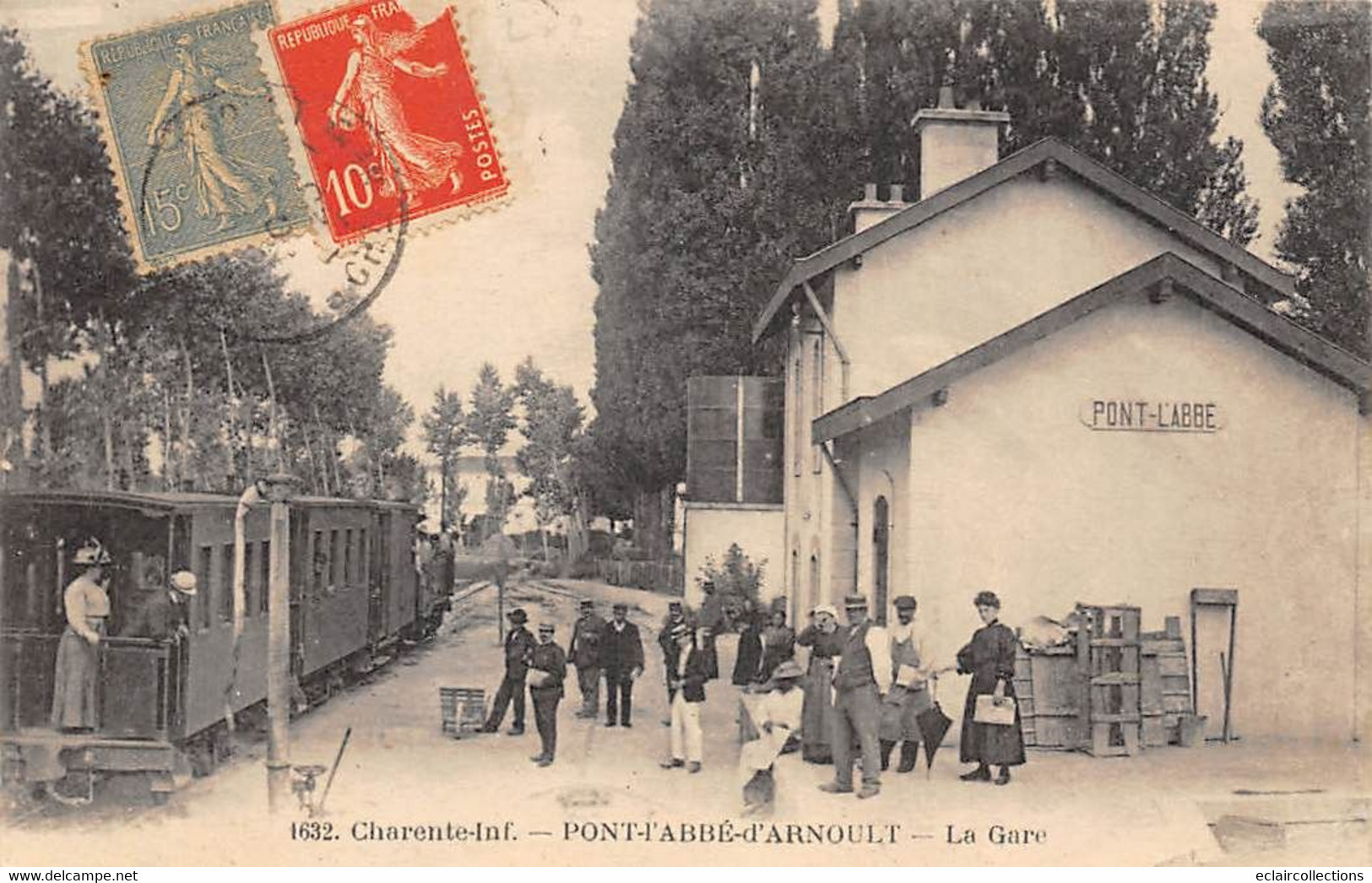 Pont-l'Abbé-d'Arnoult       17       Intérieur De La Gare - Train -          (voir Scan) - Pont-l'Abbé-d'Arnoult