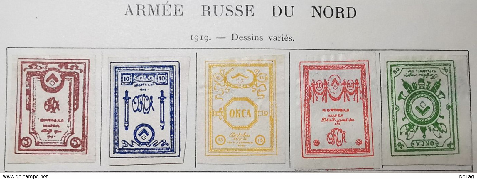 Russie - Armée Russe Du NO- 1919 - Y&T N°1.au  N°5 - Neufs - Armada Del Norte