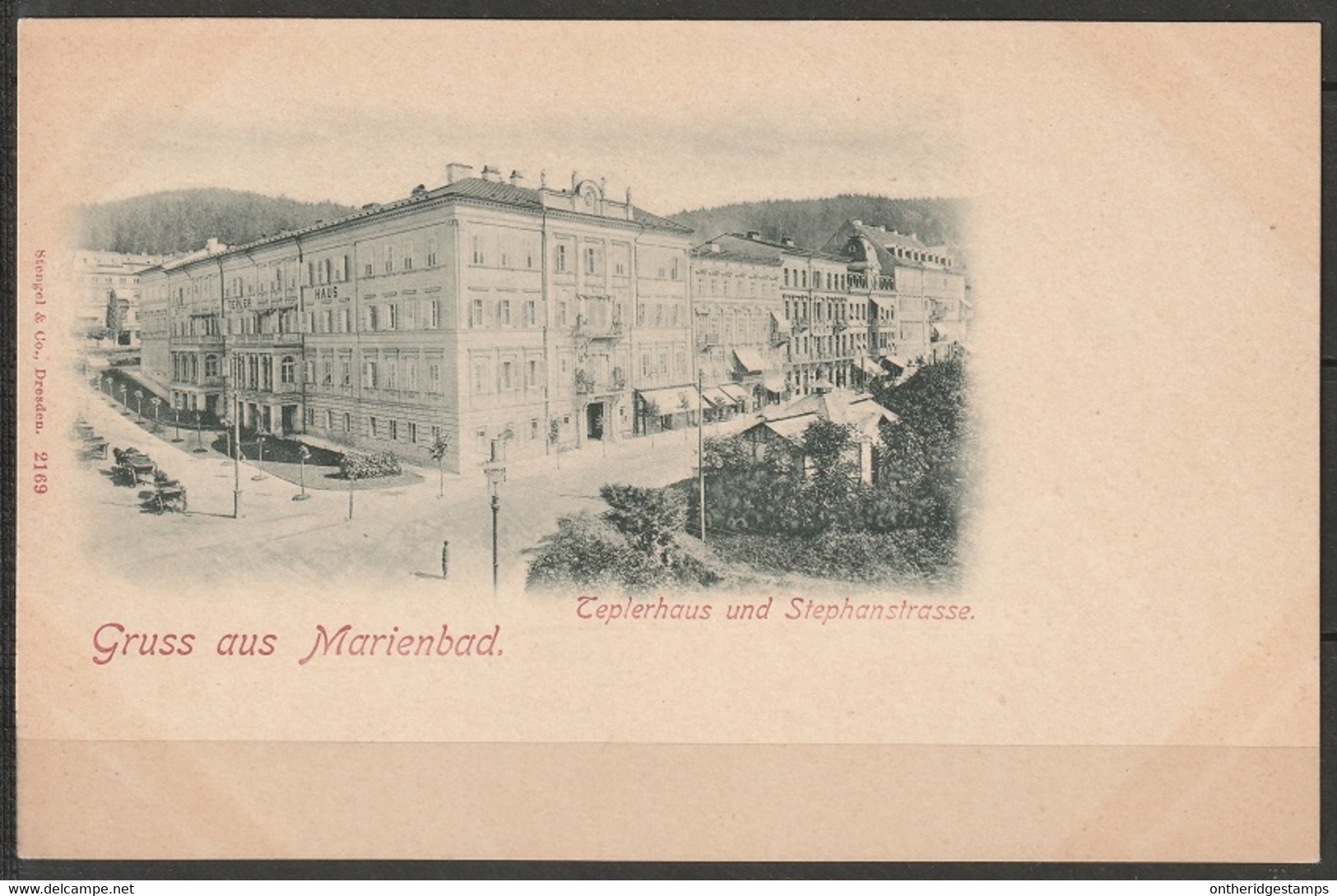 Germany Marienbad Teplerhaus And Stephanstrasse 1890s - Bad Marienberg