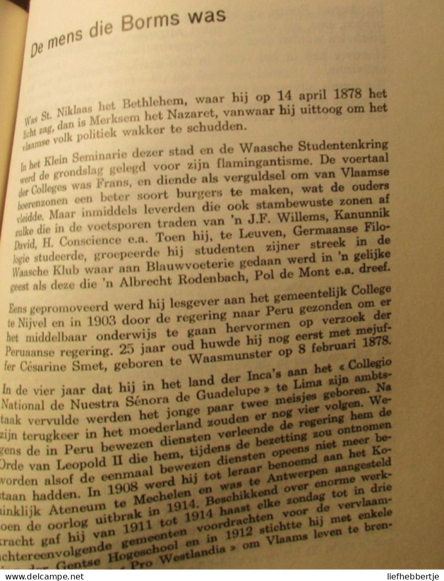 De Grote Verrader Was Een Kleine Garnaal - 1973 - Dr G. Grub - Over August Borms - Vlaamse Beweging - War 1914-18