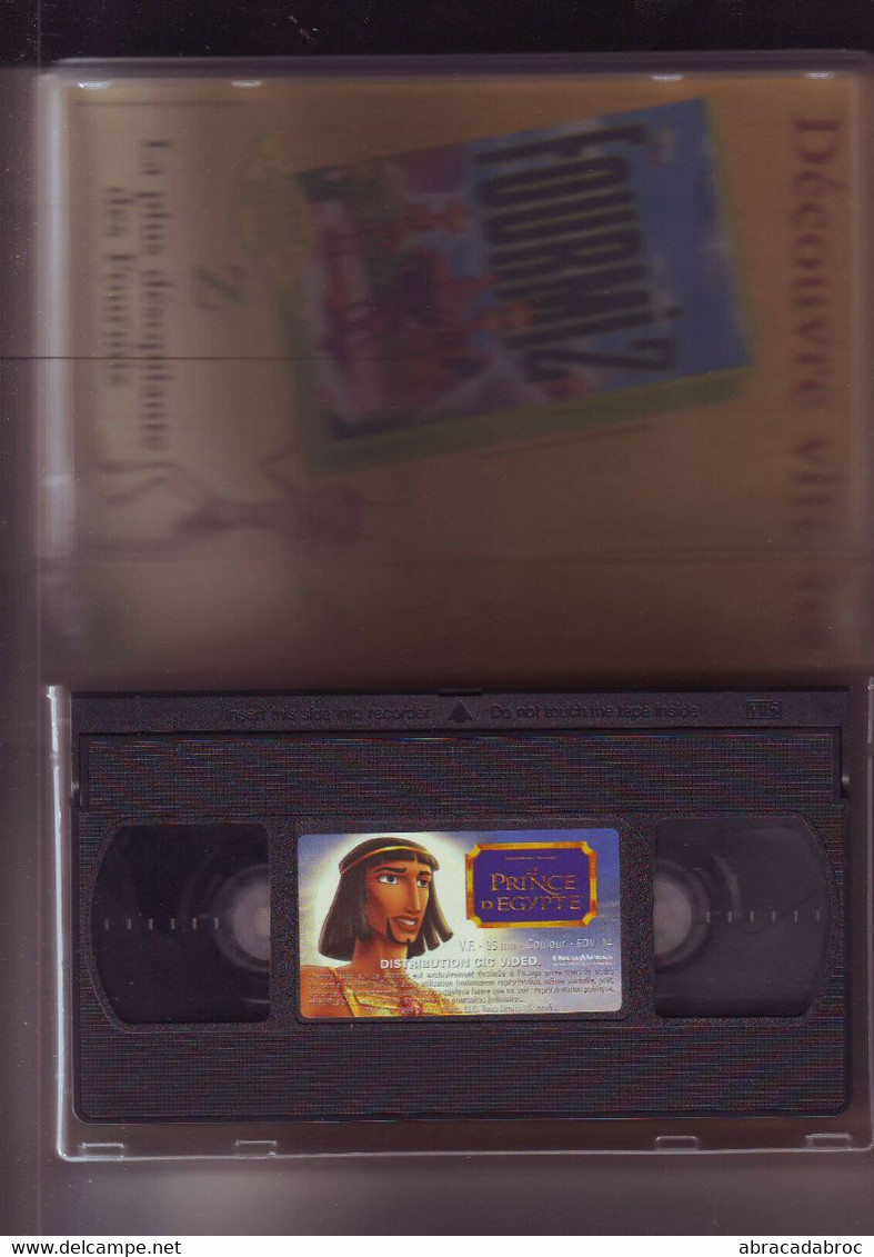 K7 Video VHS -- Le Prince D'Egypte - Dessin Animé Longue Durée - Cartoons