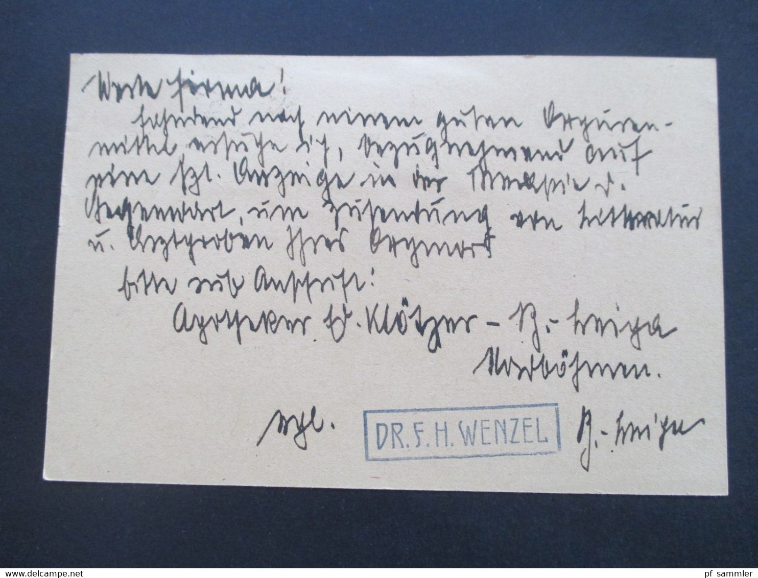 CSSR 1922 Ganzsache Mit 3 Zusatzfrankaturen Böhmisch Leipa Absender Dr. F.H. Wenzel Nach Rudolstadt Thüringen - Lettres & Documents