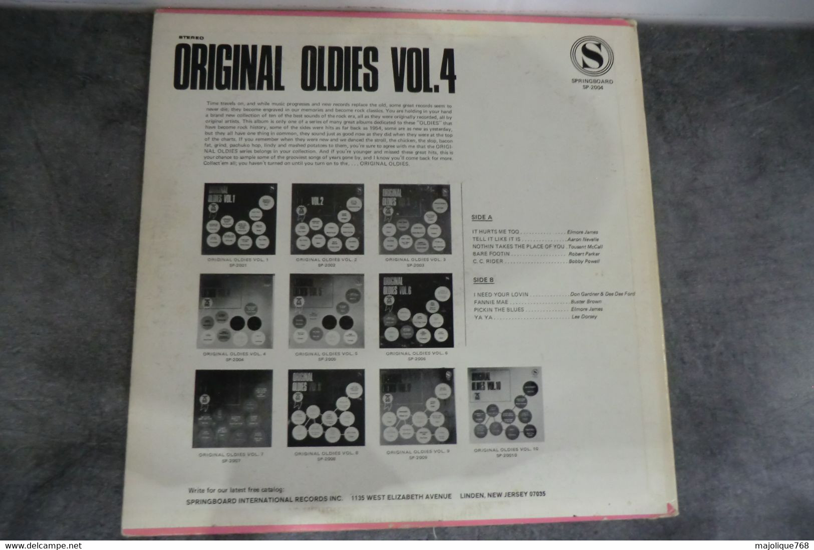 Disque - Original Oldies Vol.4 - Springboard SP - 2004 - USA - - Blues