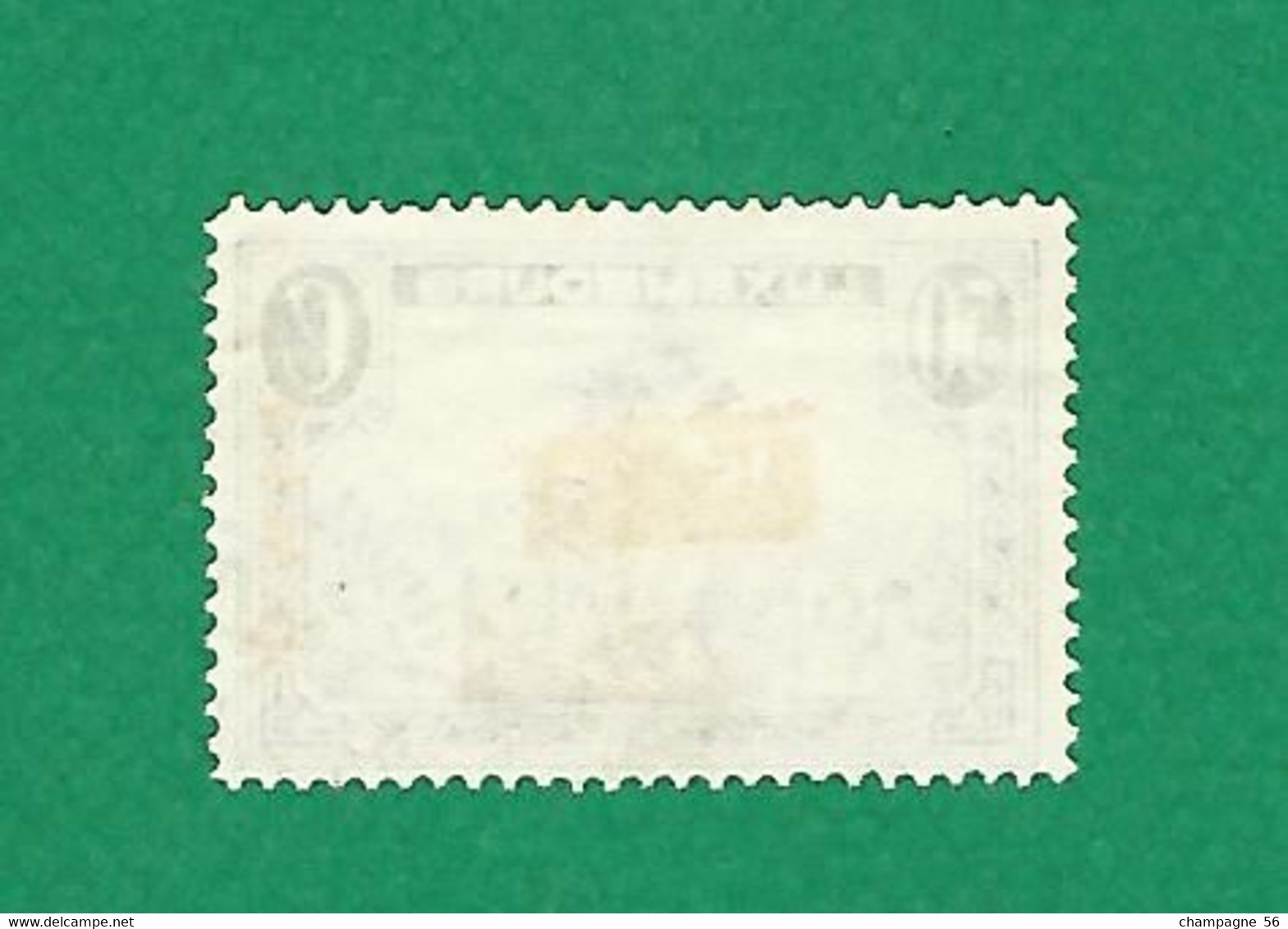 LUXEMBOURG POSTE AÉRIENNE 1931 / 1933 N° 1 VUE DE LA VILLE LUXEMBOURG 50 C VERT OBLITÉRÉ  CHARNIÈRE  LUXEMBOURG - Gebraucht