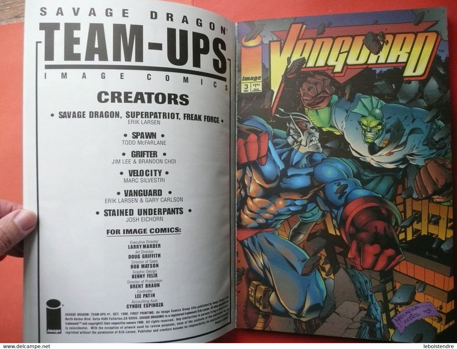 SAVAGE DRAGON TEAM - UPS # 1 ERIK LARSEN IMAGE COMICS OCTOBER 1998