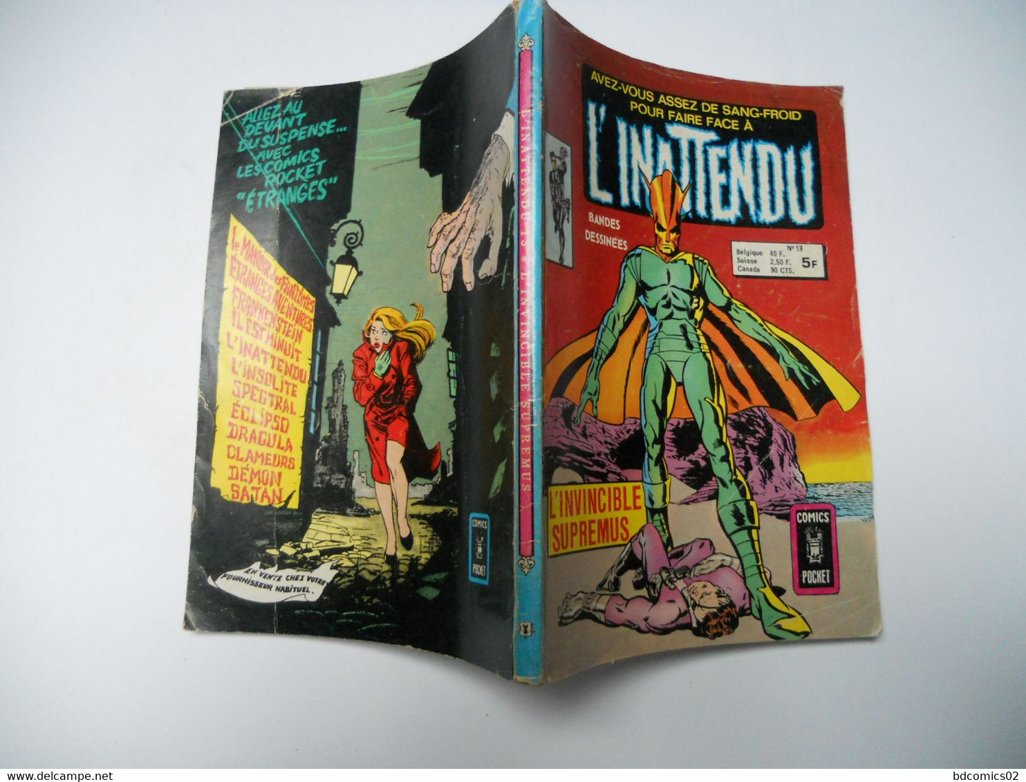 L Inatendu N° 13. L Invincible Supremus ARTIMA COMICS POCKET 1978 - Inattendu, L'
