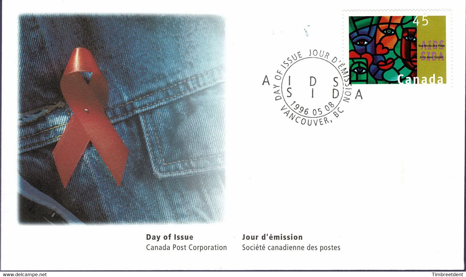 Canada- SIDA -AIDS -  FDC 1996 - Sonstige & Ohne Zuordnung