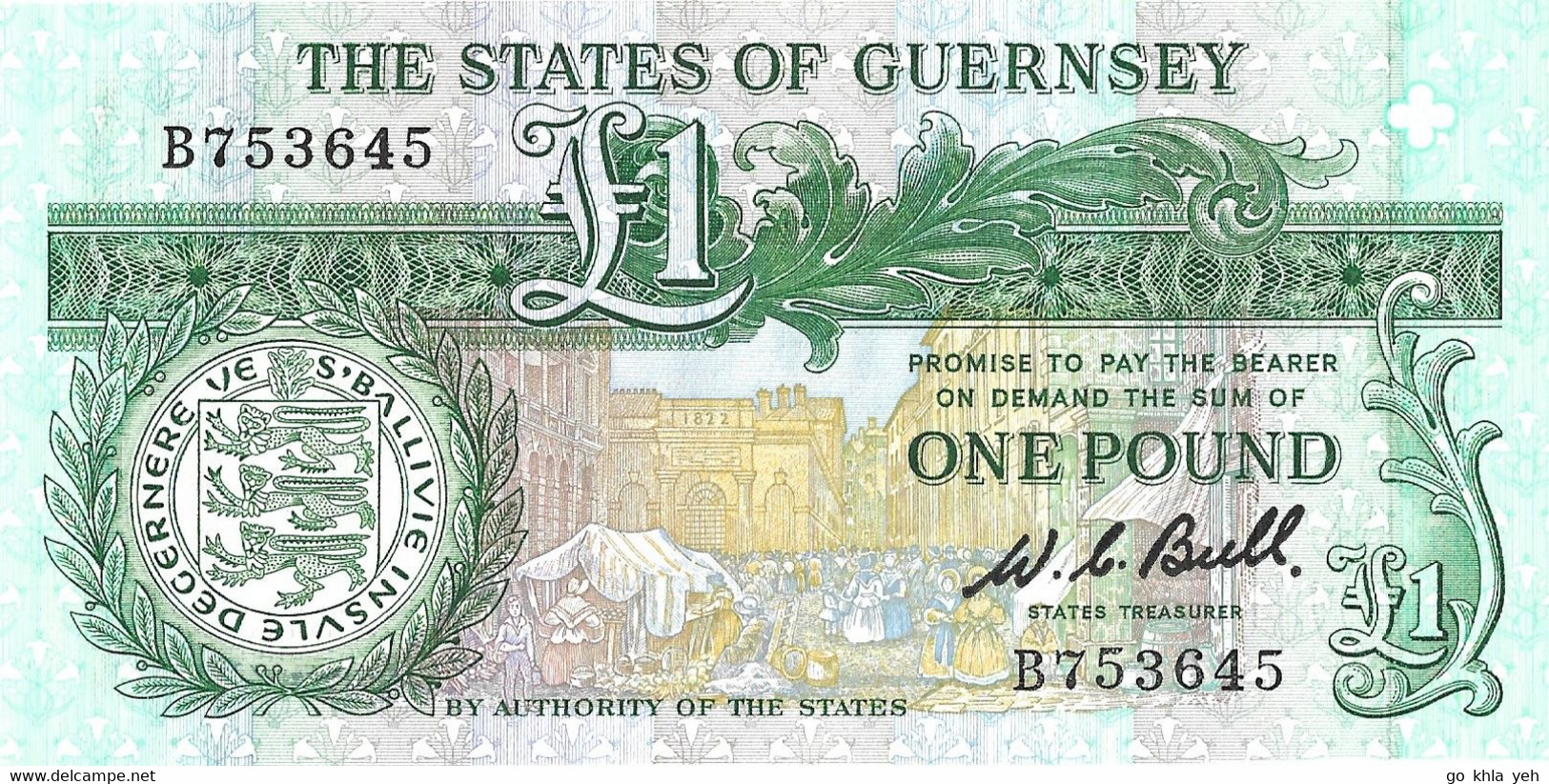 GUERNESEY 1980 1 Pound - P.48a Neuf UNC - Guernesey