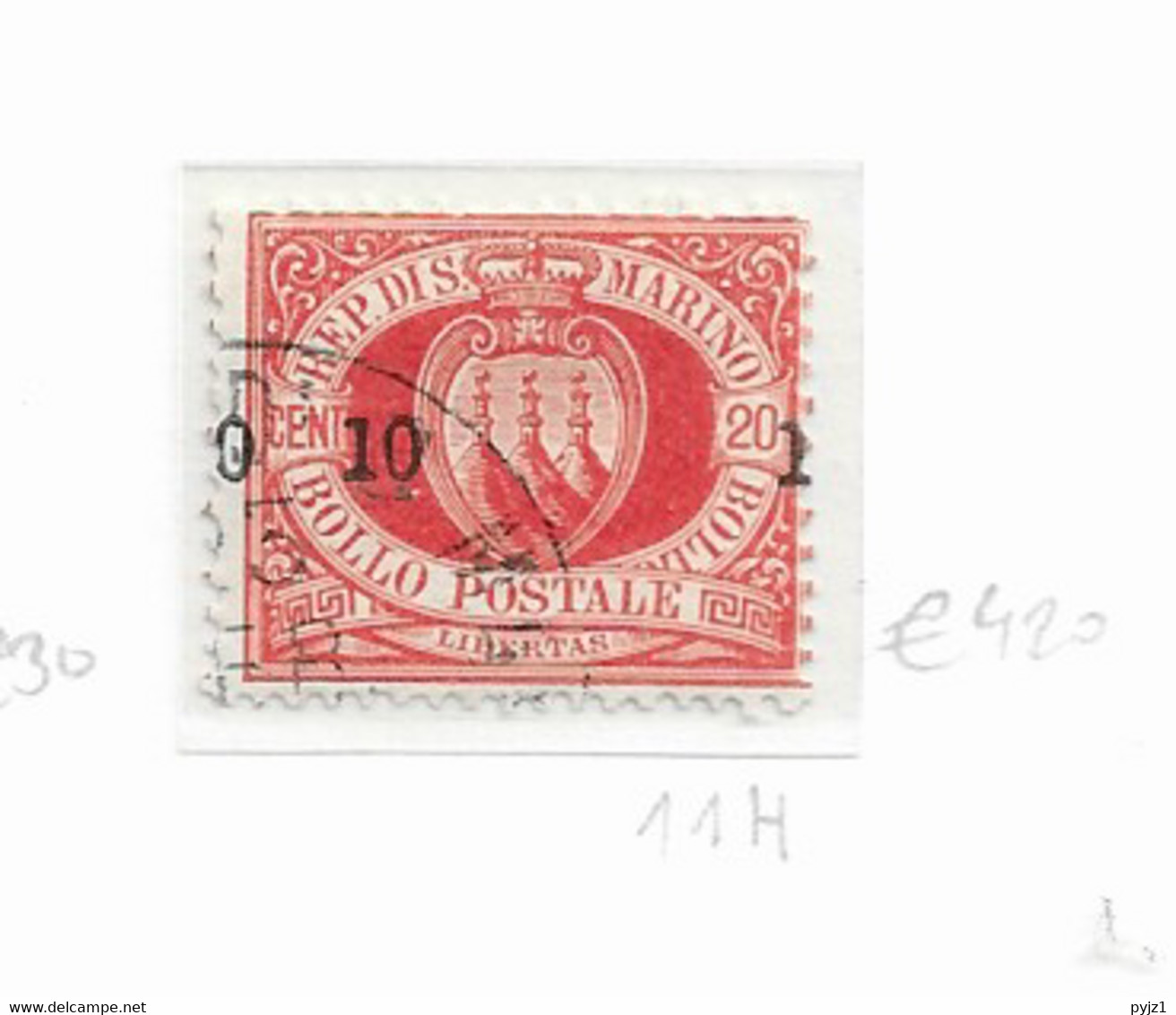 1892 San Marino Mi 8-11 - Usados