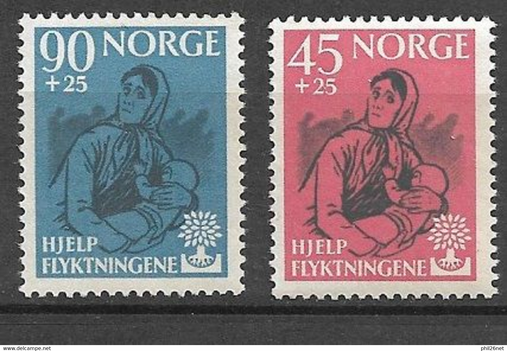 Norvège    N° 400 Et 401  Neufs * *      B/TB      - Unused Stamps