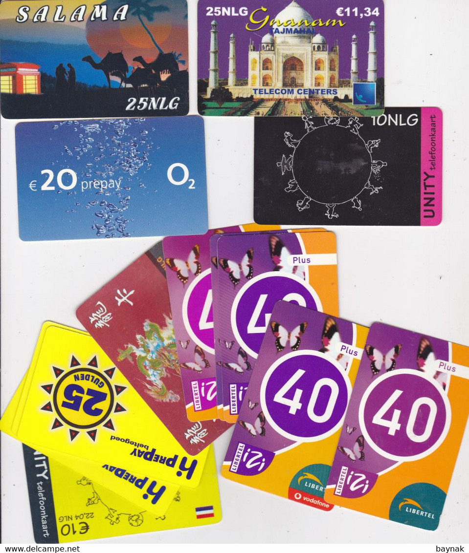 NL  --   LOT + /-  2000  OLD PHONECARD  --  9 kg schwer