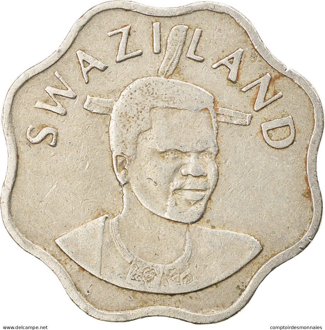 Monnaie, Swaziland, King Msawati III, 10 Cents, 1996, TTB, Copper-nickel, KM:49 - Swasiland