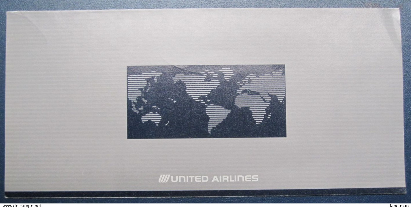 UNITED USA STATE AMERICA AIRWAYS AIRLINE TICKET HOLDER BOOKLET VIP TAG LUGGAGE BAGGAGE PLANE AIRCRAFT AIRPORT - Mondo