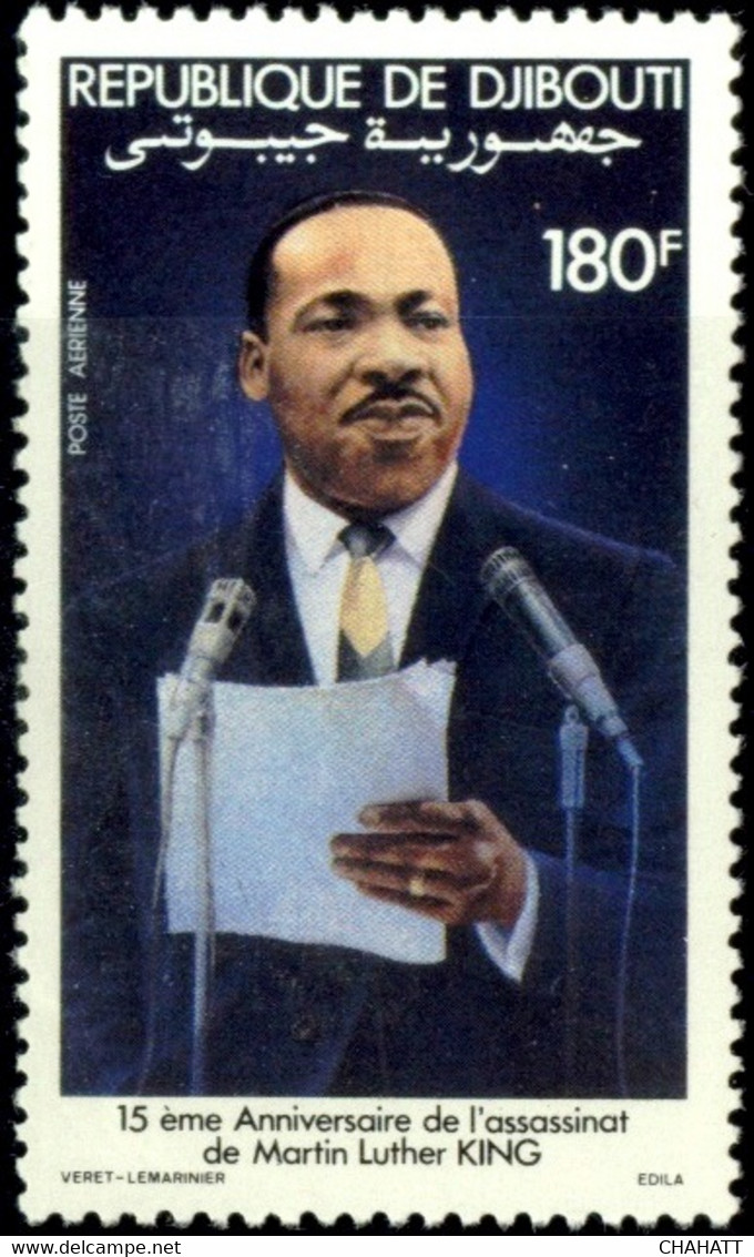 FAMOUS PEOPLE-MARTIN LUTHER KING - DJIBOUTI- MNH- A4-54 - Martin Luther King