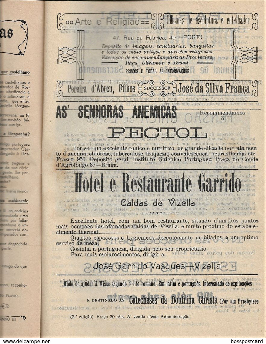 Braga Figueira da Foz Porto Castro Laboreiro Caminha Guarda Espinho Guimarães Vizela Ermesinde Ilustração Católica 1915